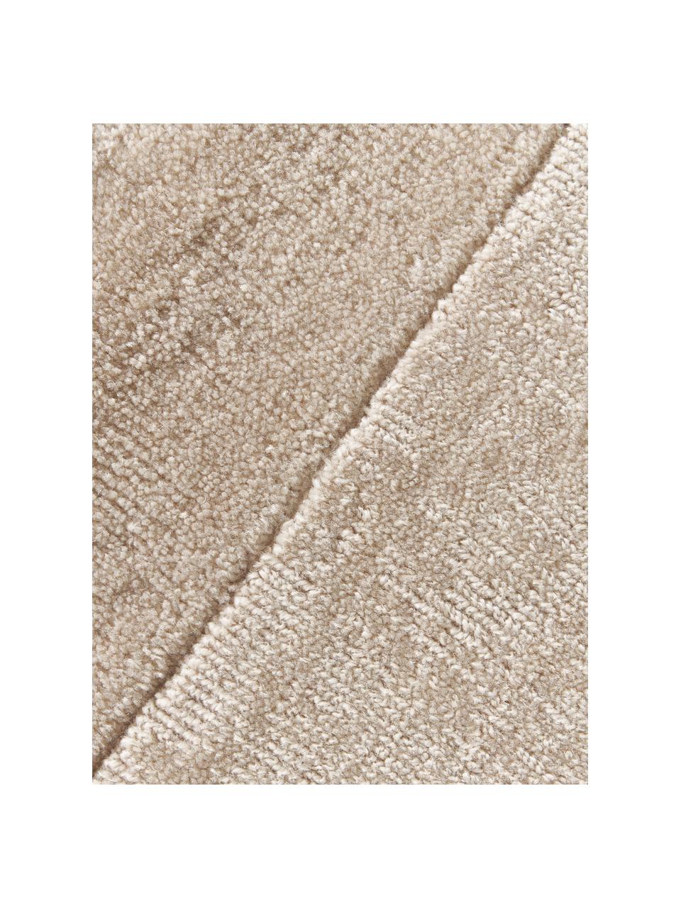 Laagpolige loper Kari, 100% polyester, GRS-gecertificeerd, Beige, B 80 x L 250 cm