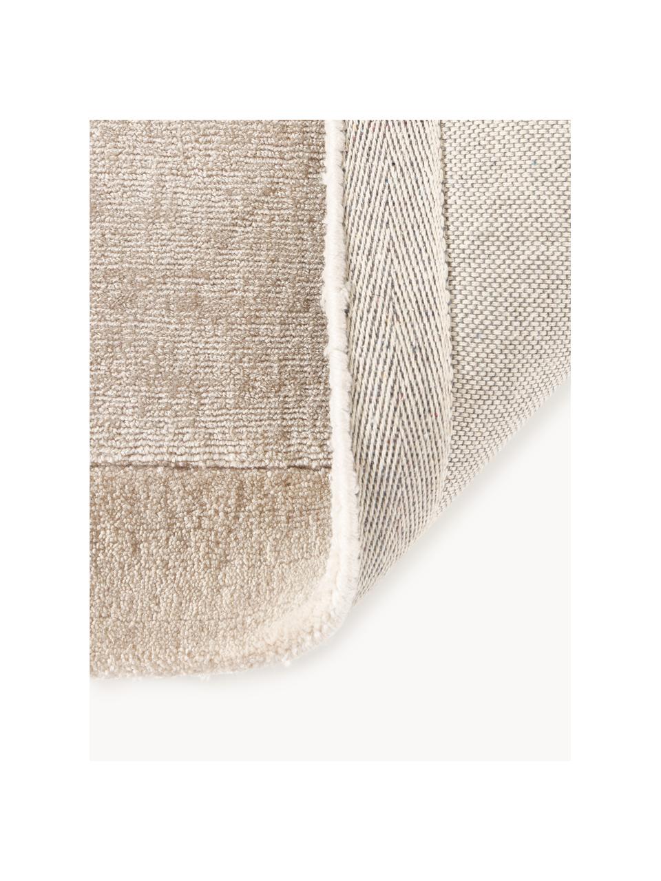 Tapis de couloir chatoyant Kari, 100 % polyester, certifié GRS, Beige, larg. 80 x long. 250 cm