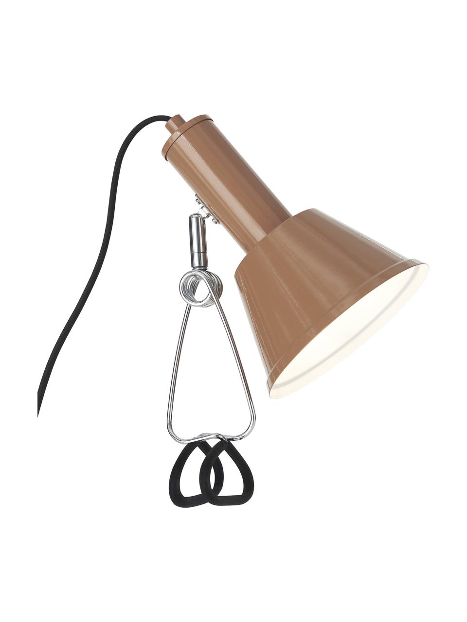 Lampe à pince Milou, Brun clair, Ø 15 x haut. 35 cm