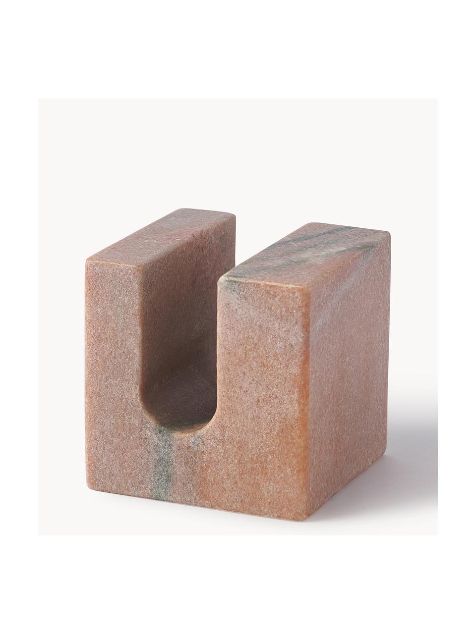 Oggetto decorativo in marmo Kai, Marmo, Terracotta, marmorizzato, Larg. 9 x Alt. 9 cm