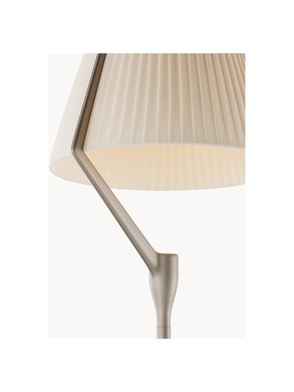 Grande lampe à poser LED à intensité variable Angelo Stone, Blanc cassé, taupe avec finition en métal, Ø 33 x haut. 70 cm