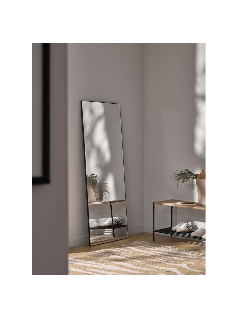 Grand miroir intégral Cato, Noir, larg. 60 x haut. 160 cm