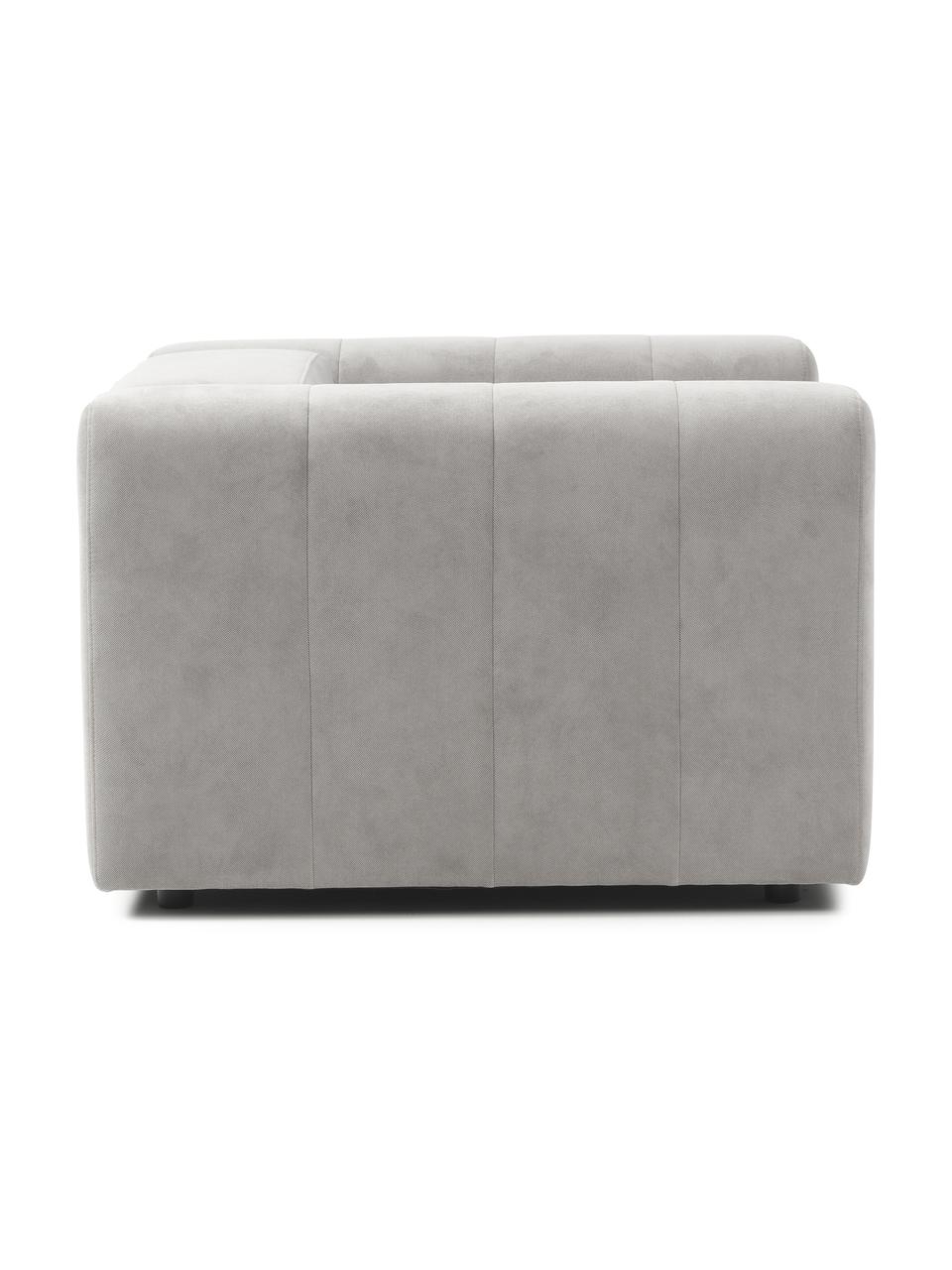Sessel Lena, Bezug: Webstoff (88% Polyester, , Gestell: Kiefernholz, Schichtholz,, Beine: Kunststoff, Webstoff Silbergrau, B 134 x T 106 cm