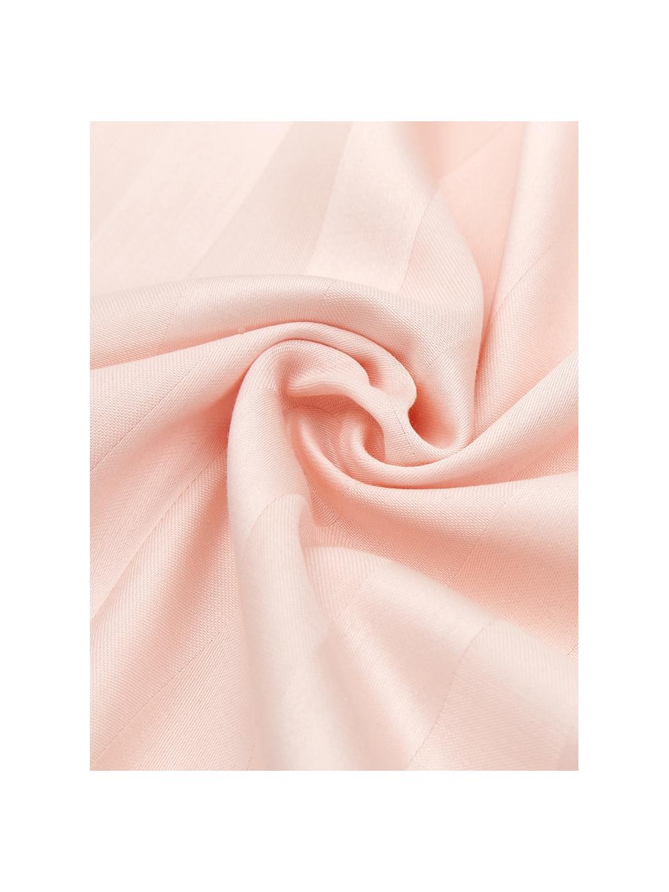 Satinstreifen-Bettwäsche Linea in Rosa, Webart: Satin Fadendichte 200 TC,, Rosa, 135 x 200 cm + 1 Kissen 80 x 80 cm