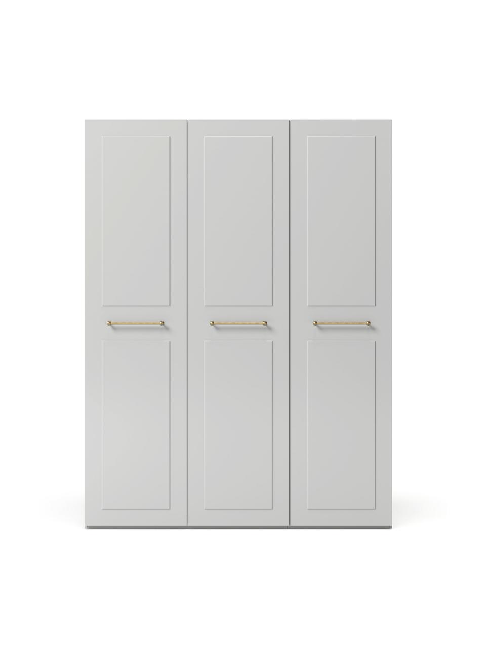 Modulární skříň s otočnými dveřmi Charlotte, šířka 150 cm, více variant, Šedá, Interiér Basic, Š 150 x V 200 cm
