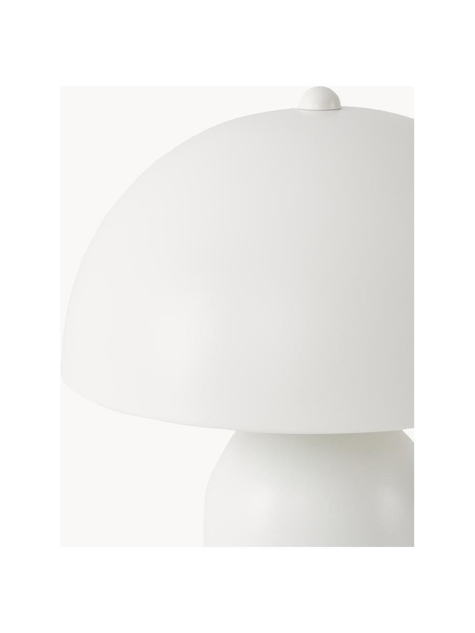 Malá stolní lampa v retro stylu Walter, Matná bílá, Ø 25 cm, V 34 cm