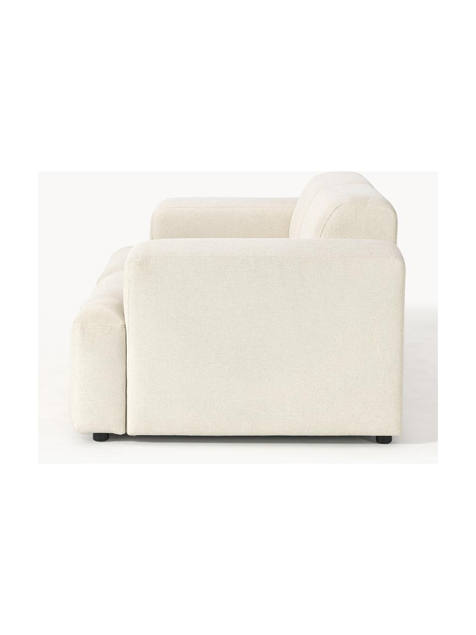 Sofa Melva (2-Sitzer), Bezug: 100 % Polyester Der strap, Gestell: Massives Kiefern- und Fic, Füße: Kunststoff Dieses Produkt, Webstoff Off White, B 198 x T 101 cm