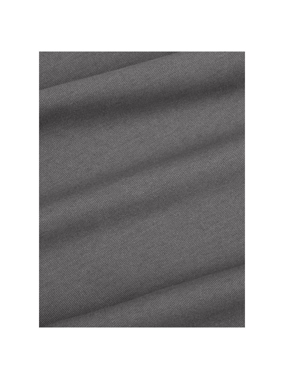 Funda de cojín de algodón Mads, 100% algodón, Gris oscuro, An 40 x L 40 cm