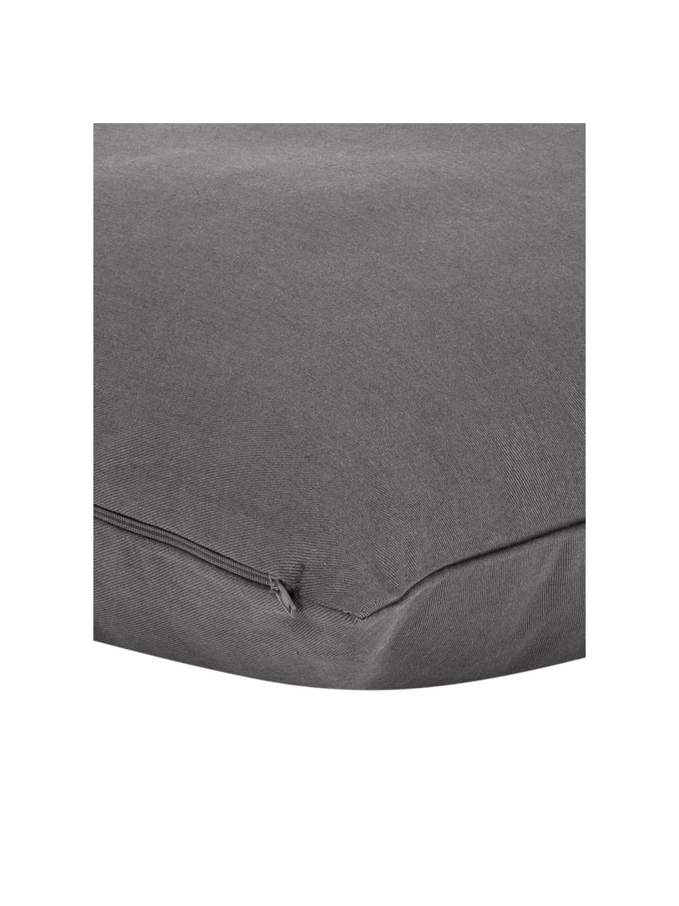Poszewka na poduszkę Mads, 100% bawełna, Ciemny szary, S 40 x D 40 cm