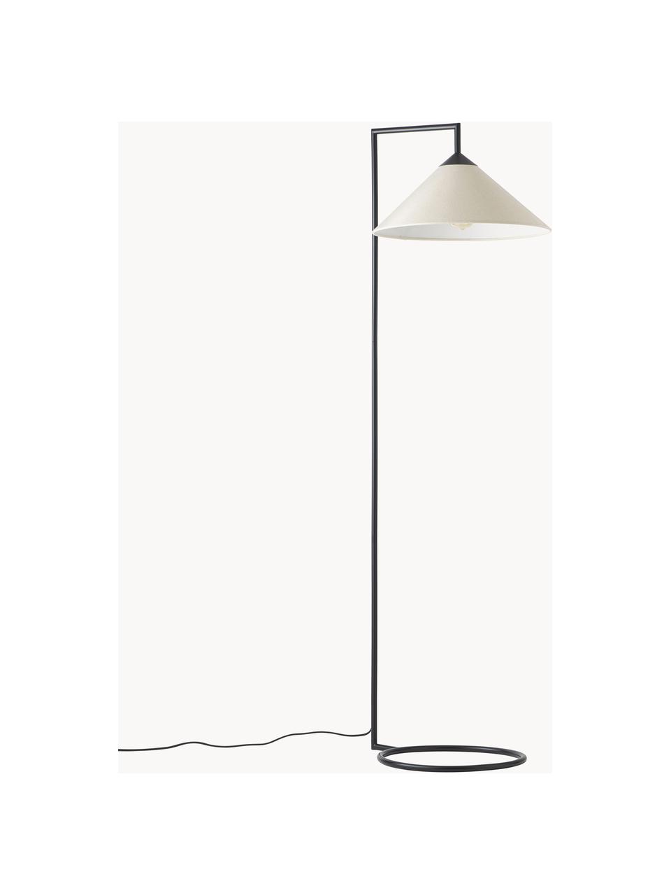 Lampa do czytania Leselampe, Beżowy, czarny, Ø 45 x W 160 cm