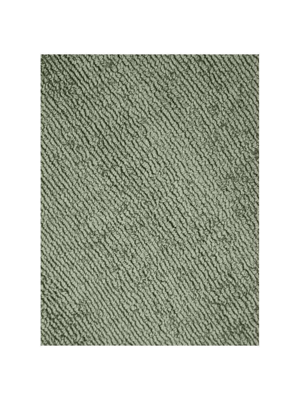 Tapis en viscose tissé main Jane, 100 % viscose, Vert foncé, larg. 200 x long. 300 cm (taille L)