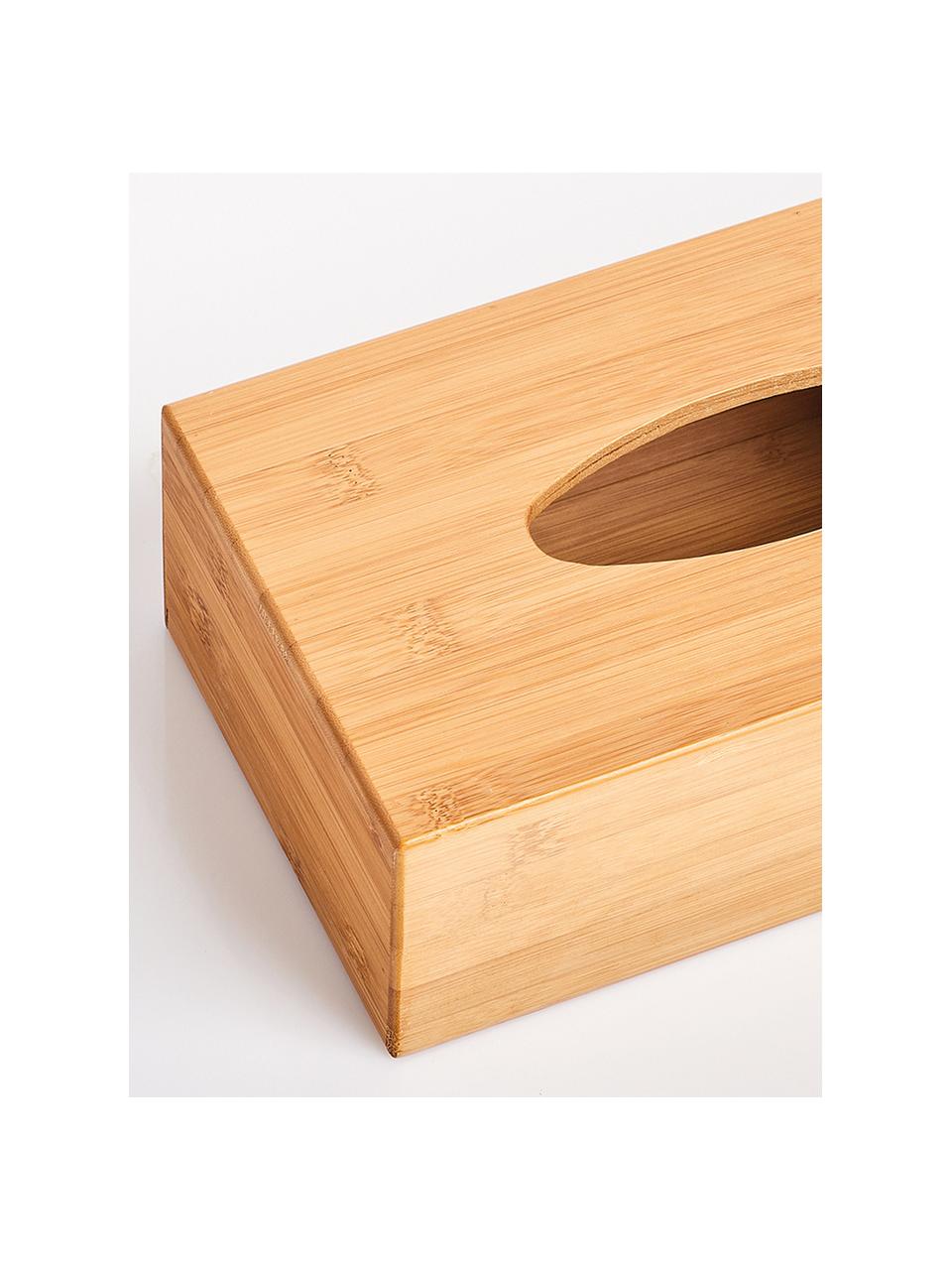Kosmetiktuchbox Lisa aus Bambus, Bambus, Hellbraun, B 28 x T 16 cm