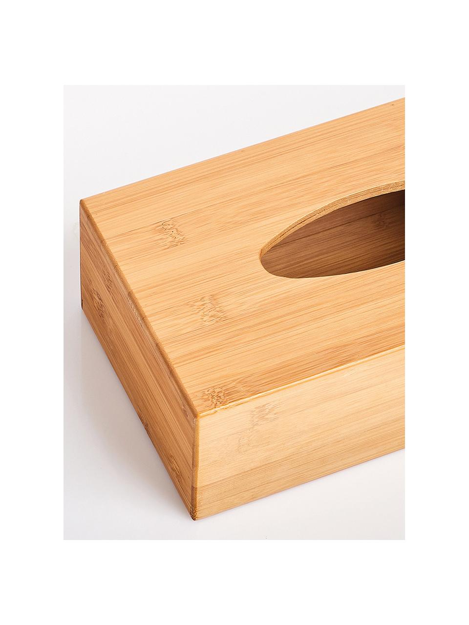 Caja de pañuelos Bamboo, Bambú, Marrón claro, L 28 x An 16 cm