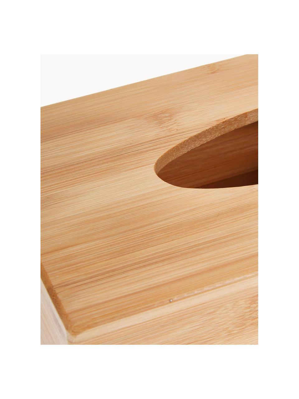 Pudełko na chusteczki z drewna bambusowego Bamboo, Drewno bambusowe, Jasny brązowy, S 28 x G 16 cm