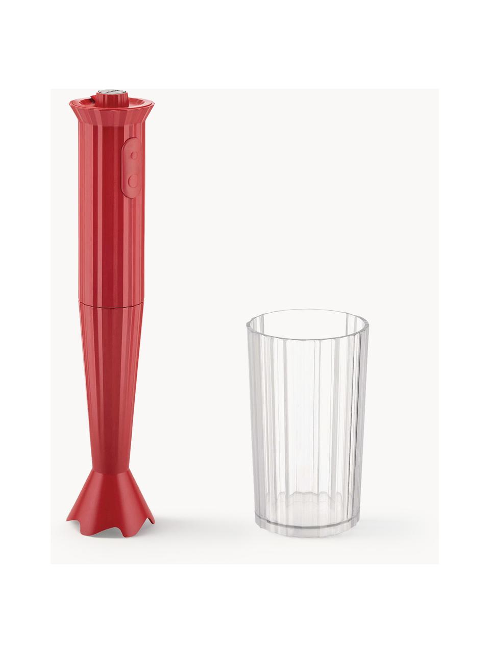 Staafmixer Plissé met beker, Thermoplastische hars, Rood, Set met verschillende formaten