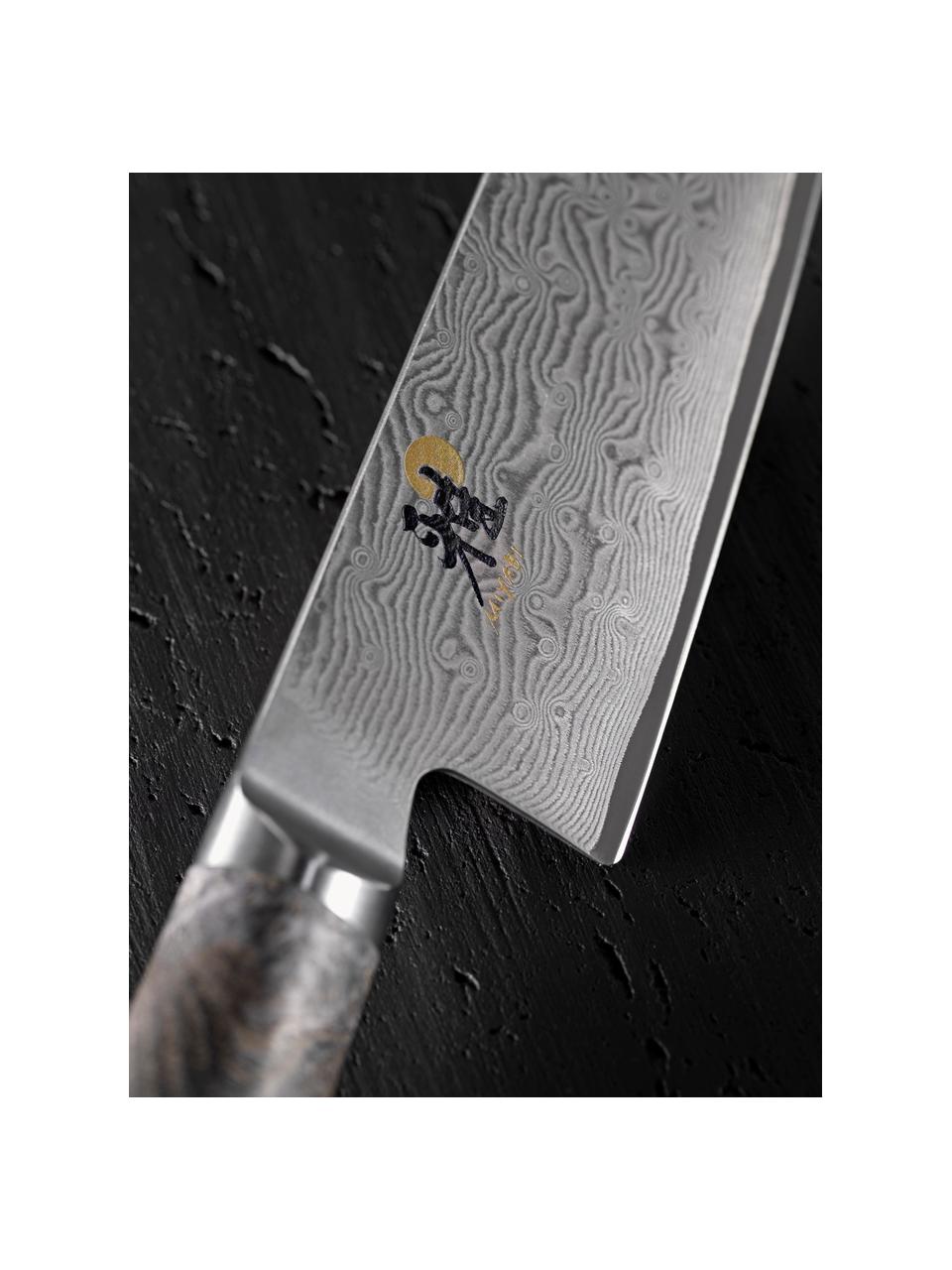 Nôž Gyutoh Miyabi, Odtiene striebornej, hnedosivá, D 34 cm