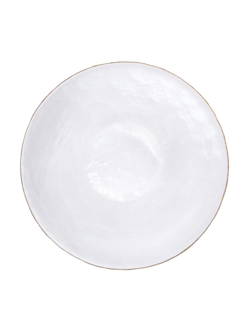 Skleněné misky na cereálie Orphee, 2 ks, Sklo, Transparentní se zlatým okrajem, Ø 17 x V 5 cm, 400 ml