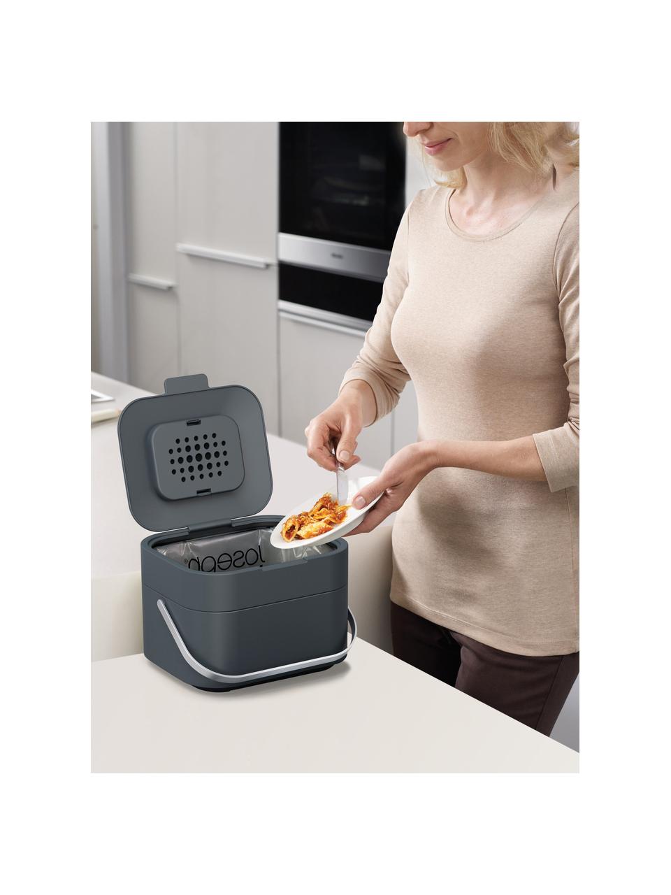 Kosz na odpady organiczne Intelligent Waste, Szary, S 24 x W 17 cm