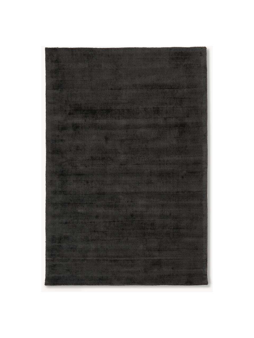 Tapis en viscose tissé main Jane, Anthracite, larg. 160 x long. 230 cm (taille M)