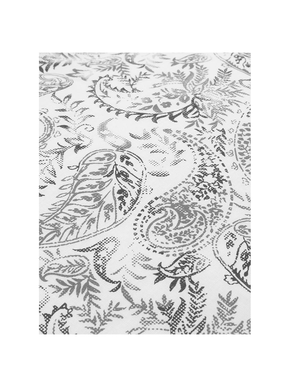Parure copripiumino in cotone ranforce Yumi, Tessuto: Renforcé, Grigio, bianco, 250 x 200 cm + 2 federe 50 x 80 cm