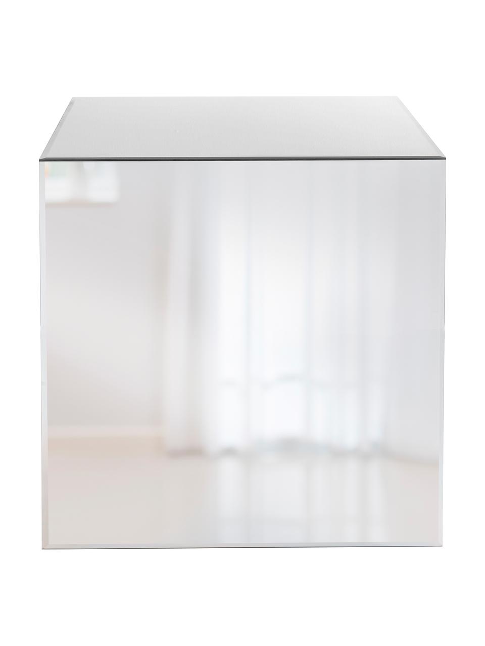 Verspiegelter Beistelltisch Luxury, Korpus: Mitteldichte Holzfaserpla, Oberfläche: Spiegelglas, Spiegelglas, B 45 x T 45 cm