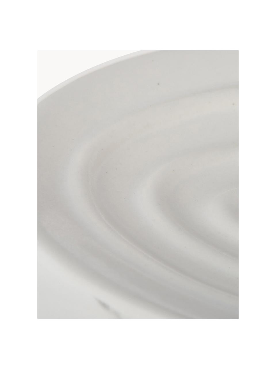 Porte-savon en céramique Daro, Céramique, Blanc, marbré, larg. 13 x haut. 3 cm