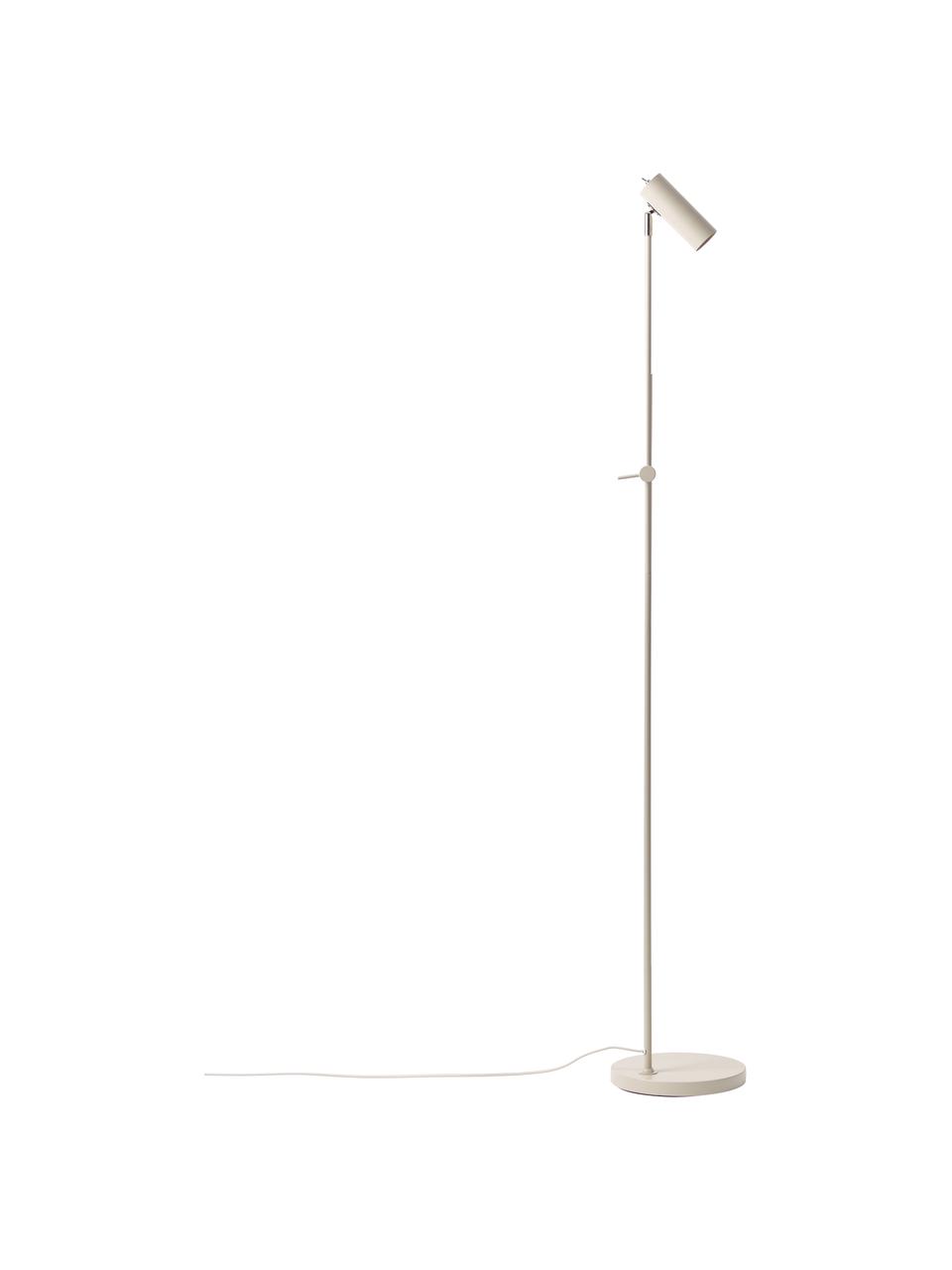 Leselampe Cassandra, Lampenschirm: Metall, pulverbeschichtet, Lampenfuß: Metall, pulverbeschichtet, Beige, matt, H 152 cm