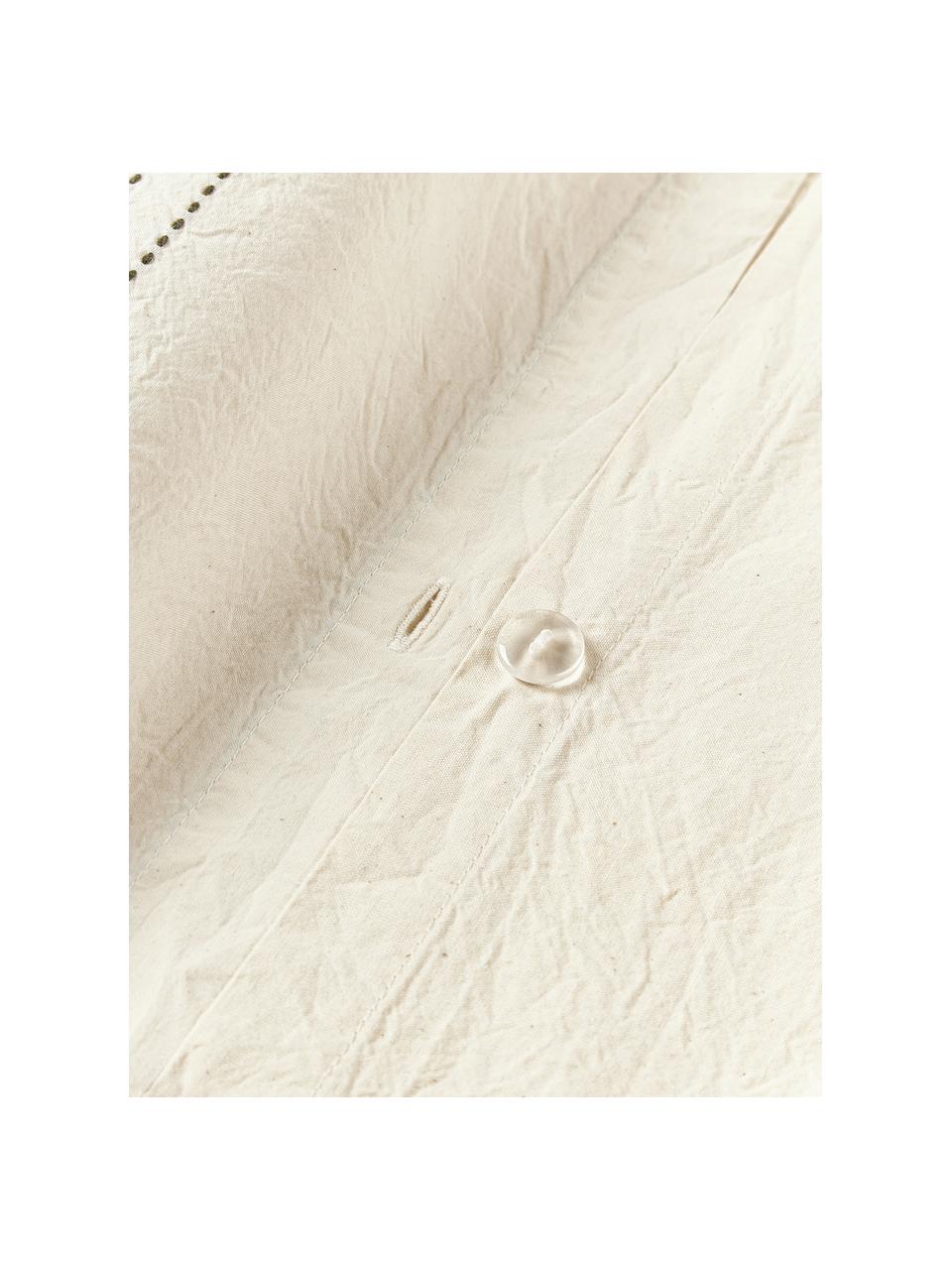 Katoenen perkal kussensloop Graham, Weeftechniek: perkal Draaddichtheid 155, Gebroken wit, B 60 x L 70 cm