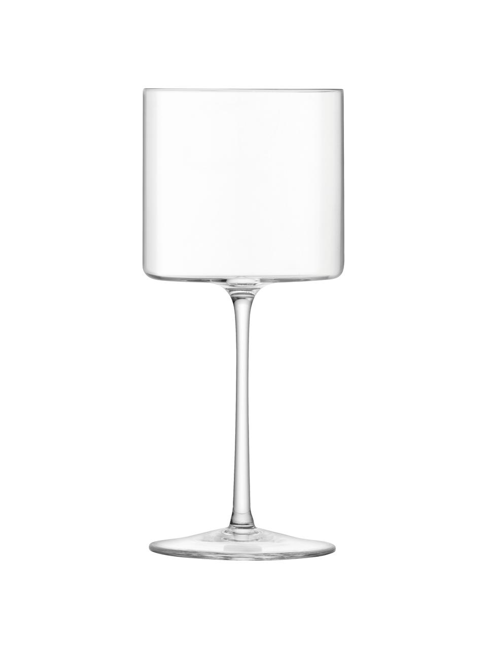 Ručne fúkaný pohár na víno Otis, 4 ks, Sklo, Priehľadná, Ø 8 x V 19 cm, 310 ml