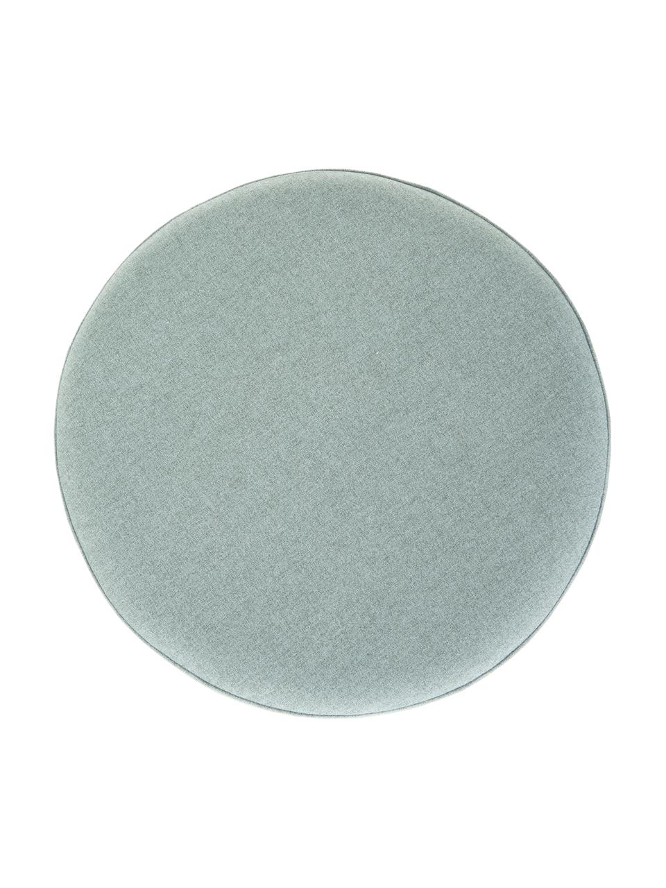 Kruk Daisygrün, Bekleding: 100% polyester, Frame: multiplex, Geweven stof blauwgroen, Ø 38 x H 45 cm