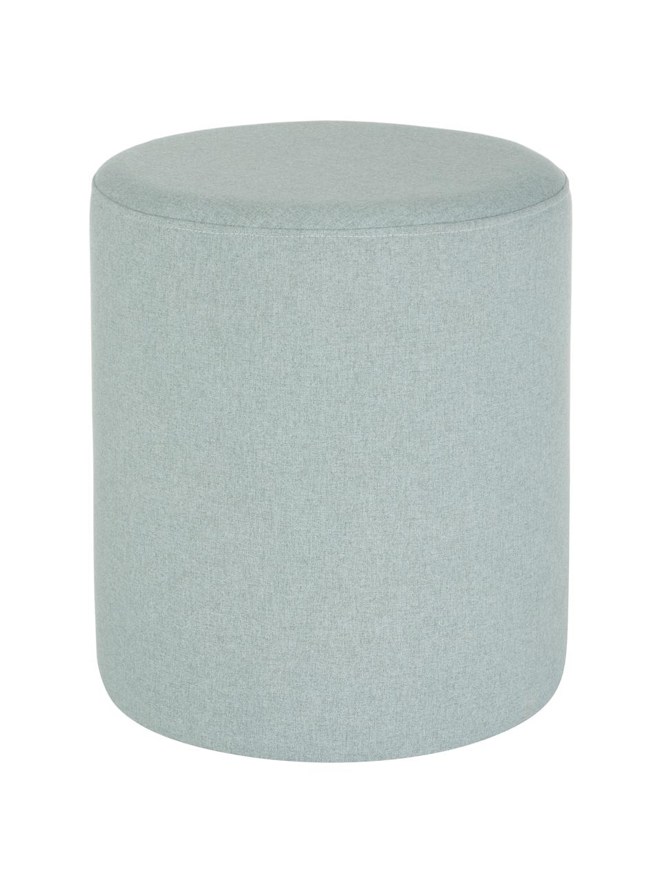 Tabouret Daisy, Tissu bleu-vert, Ø 38 x haut. 45 cm