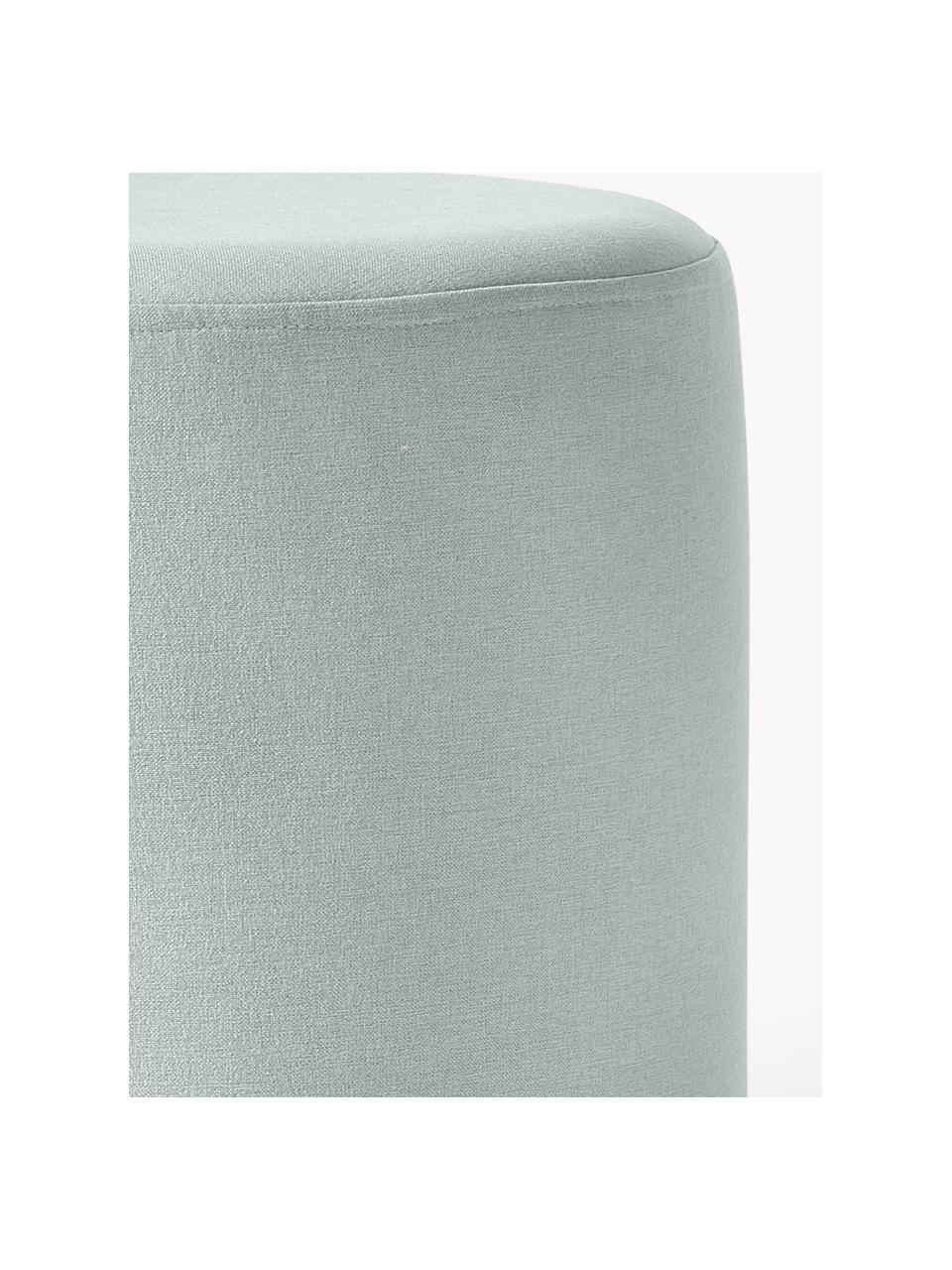 Kruk Daisy, Bekleding: 100% polyester De hoogwaa, Frame: multiplex, Geweven stof mintgroen, Ø 38 x H 45 cm