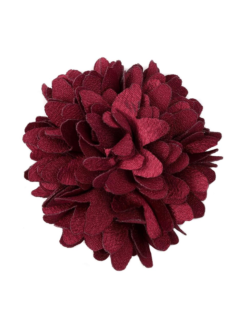 Deko-Blumen Flor, 6 Stück, Polyester, Rot, Ø 6 cm