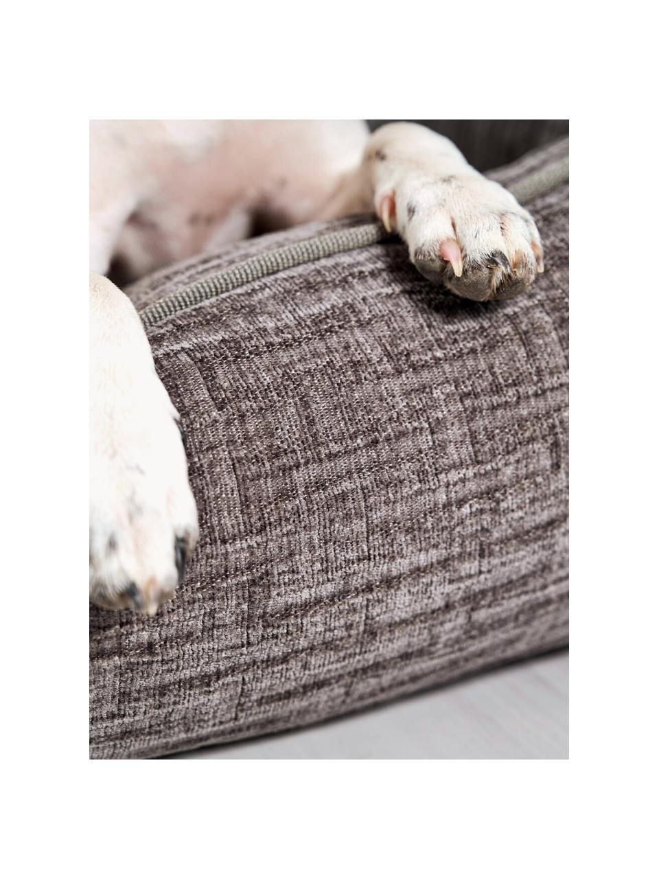 Panier en velours côtelé pour chien Nova, tailles variées, Gris foncé, larg. 68 x prof. 55 cm