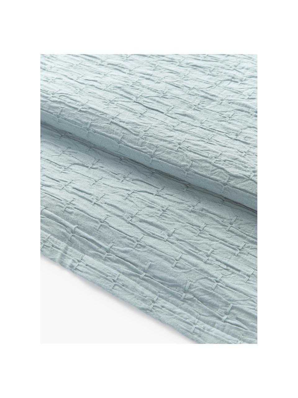 Couvre-lit en coton Mallon, 100 % coton

Le matériau est certifié STANDARD 100 OEKO-TEX®, 6457CIT, CITEVE, Bleu ciel, larg. 230 x long. 250 cm (pour lits jusqu'à 180 x 200 cm)