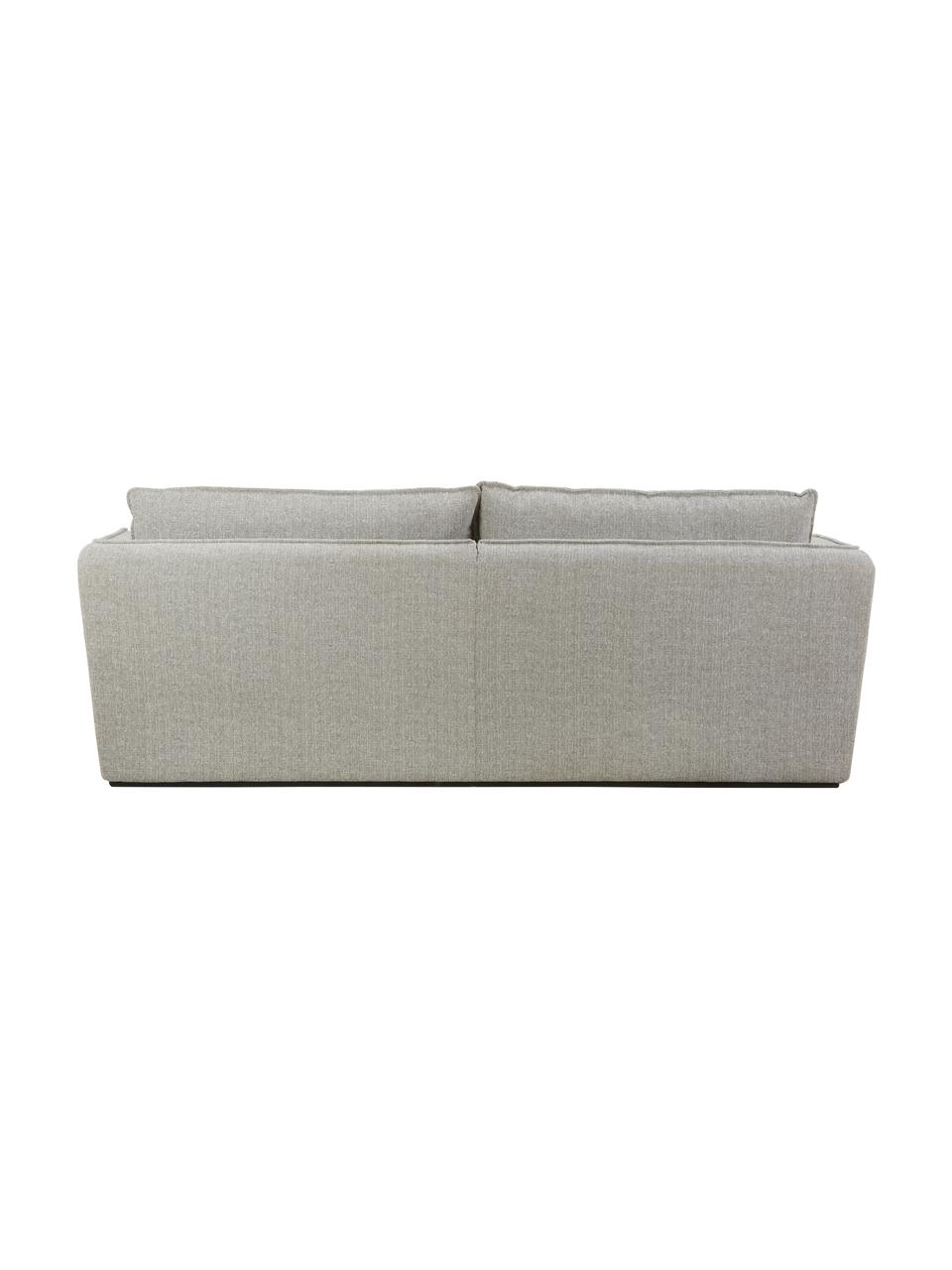 Sofa John (3-osobowa), Tapicerka: 100% poliester Dzięki tka, Stelaż: lite drewno jesionowe, eu, Nogi: tworzywo sztuczne, Szara tkanina, S 210 x D 98 cm