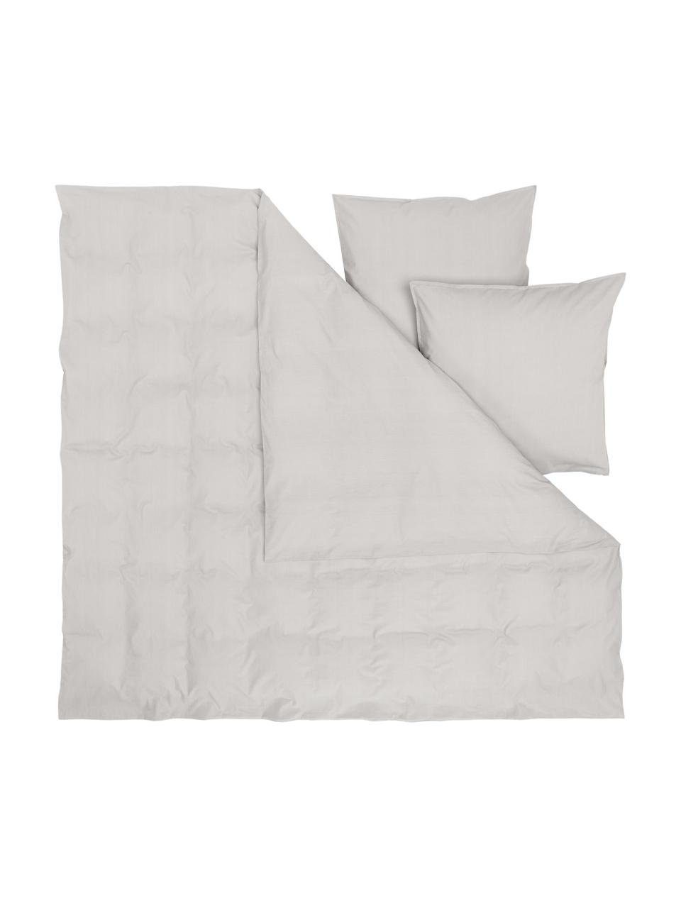 Bavlnená posteľná bielizeň s vypraným efektom Arlene, Svetlosivá, 200 x 200 cm + 2 vankúše 80 x 80 cm