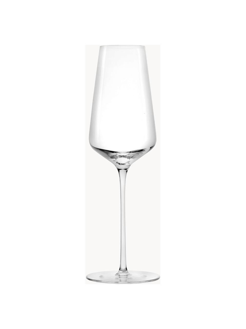 Copas flauta de champán de cristal Starlight, 6 uds., Cristal, Transparente, Ø 8 x Al 23 cm, 290 ml