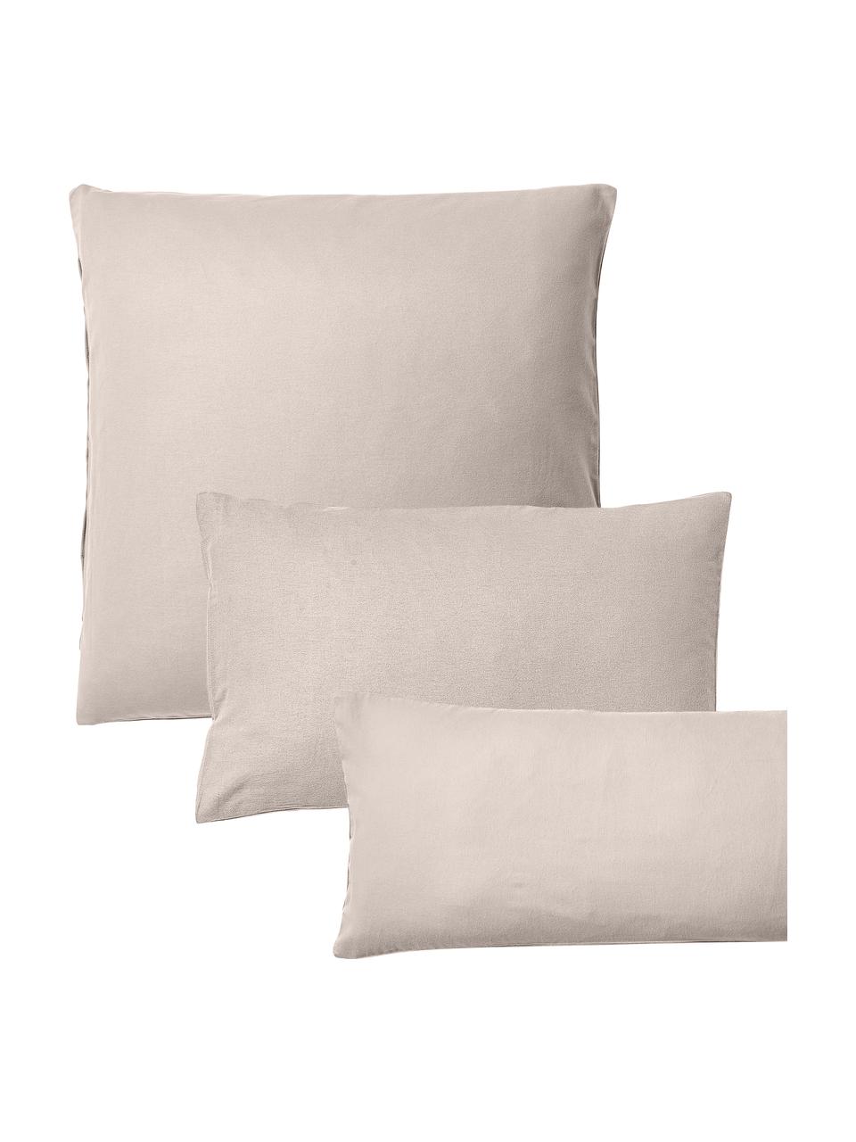 Federa in flanella di cotone Biba, Beige, Larg. 50 x Lung. 80 cm
