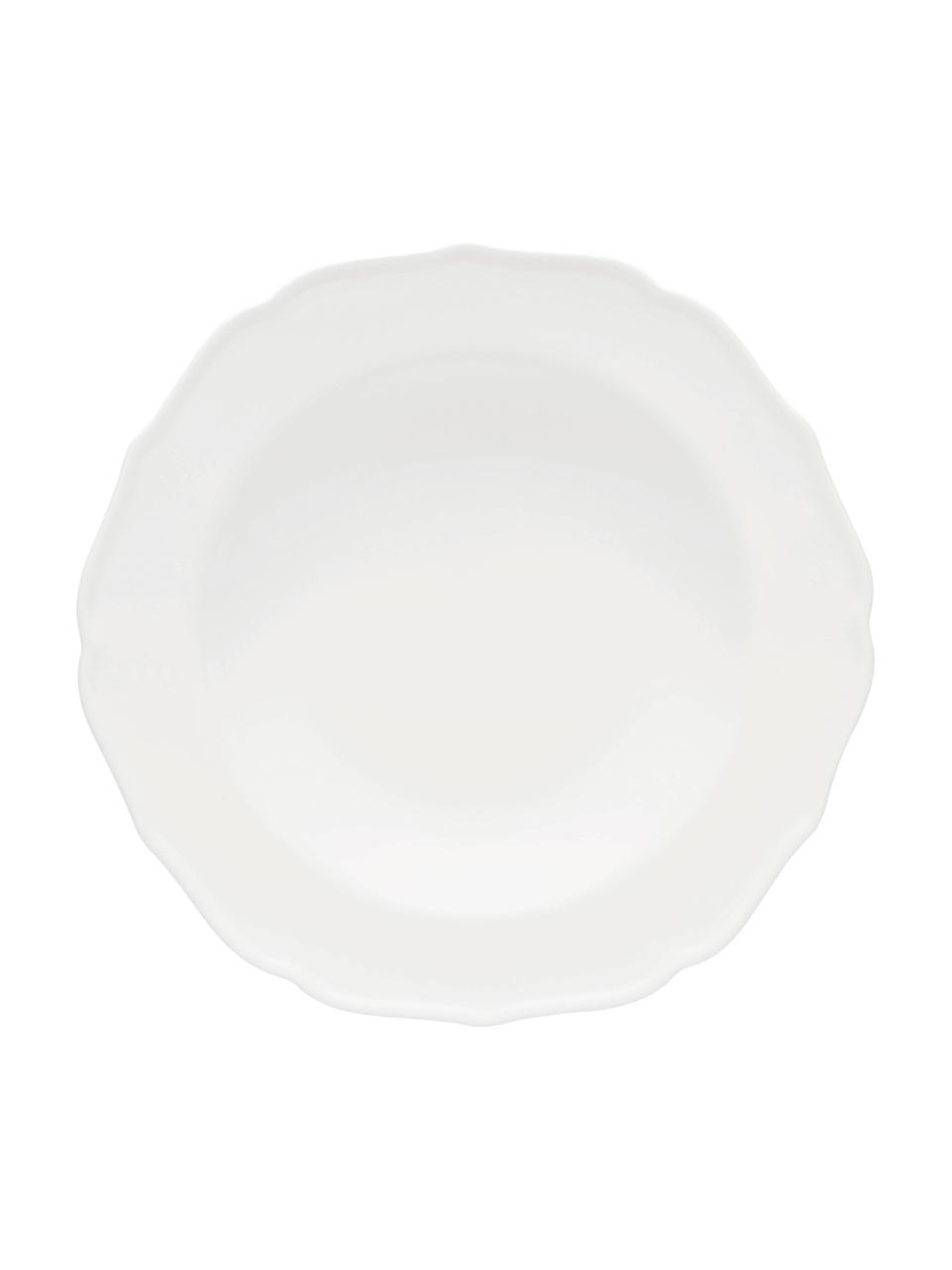 Suppenteller Glamour, Porzellan, Weiß, Ø 23 cm