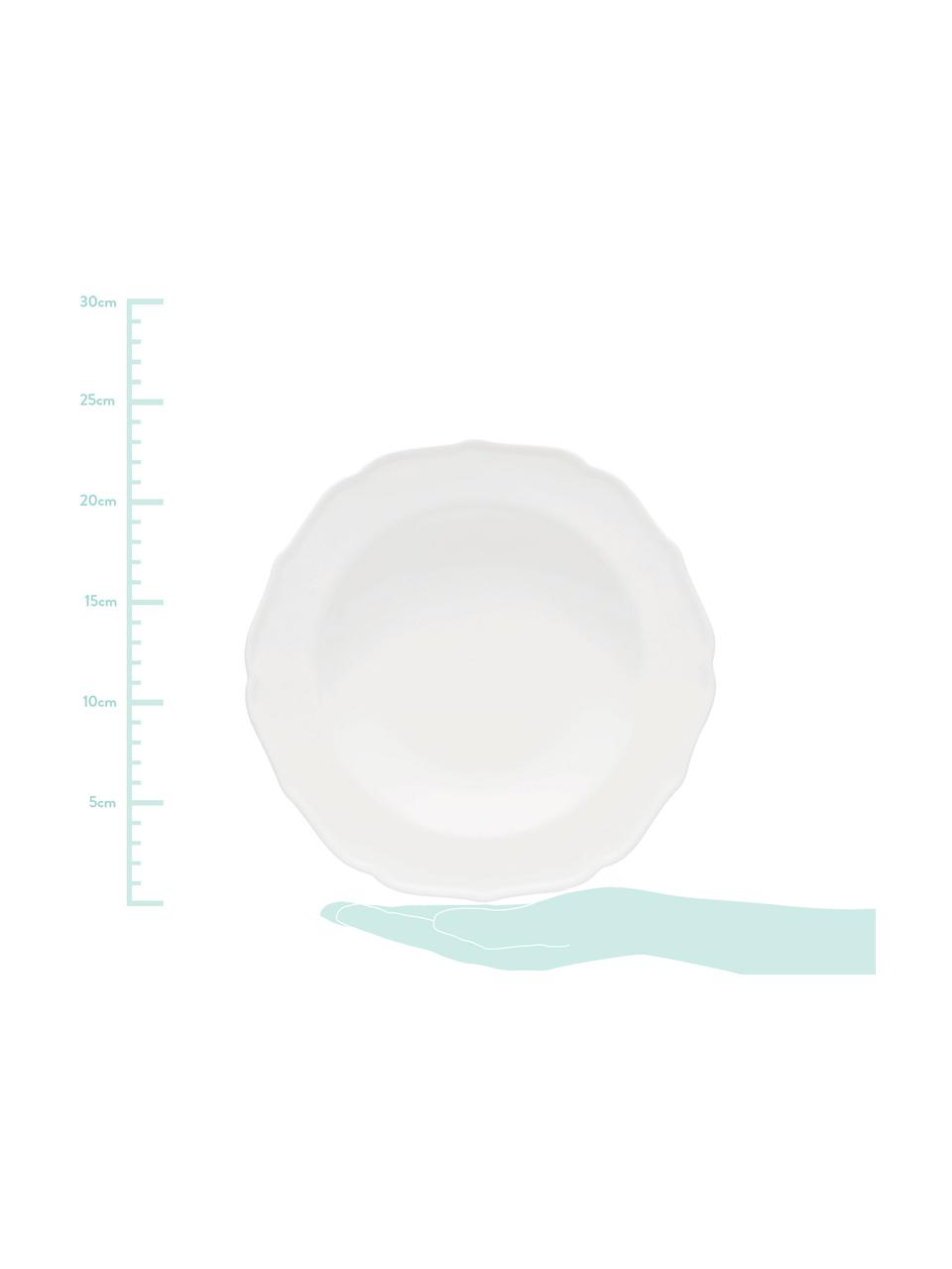 Assiette creuse Glamour, Blanc