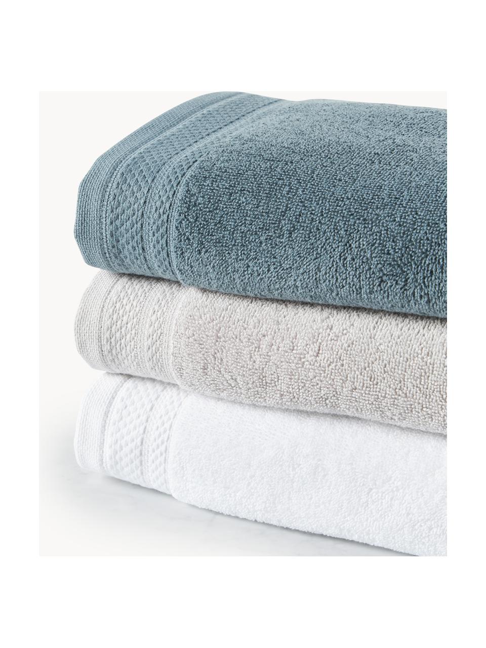 Set de toallas de algodón ecológico Premium, tamaños diferentes, 100% algodón ecológico con certificado GOTS (por GCL International, GCL-300517)
Gramaje superior 600 g/m², Blanco, Set de 4 (toallas lavabo y toallas ducha)