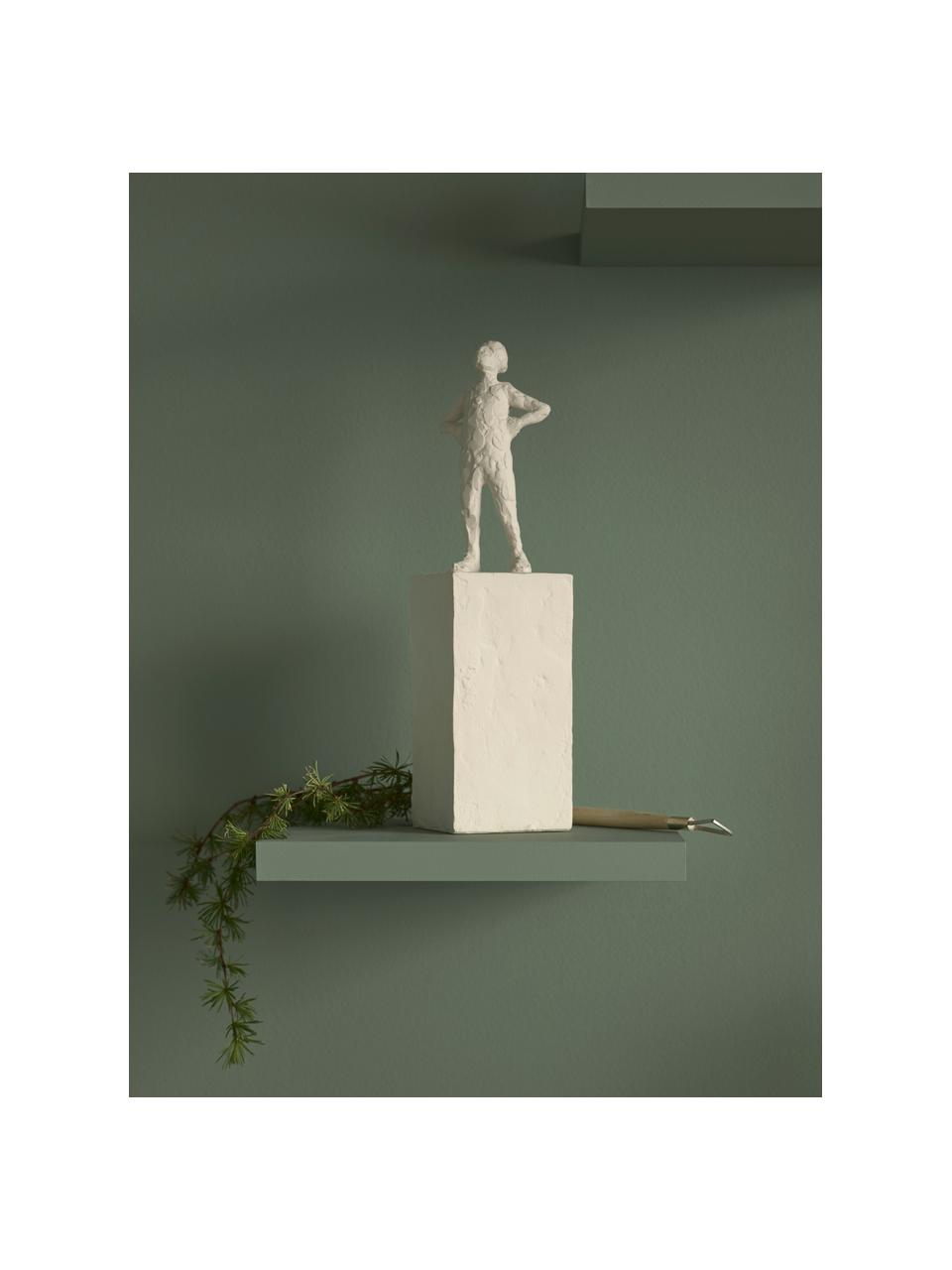 Decoratief object Astro: Löwe, Keramiek, Gebroken wit, B 8 x H 30 cm