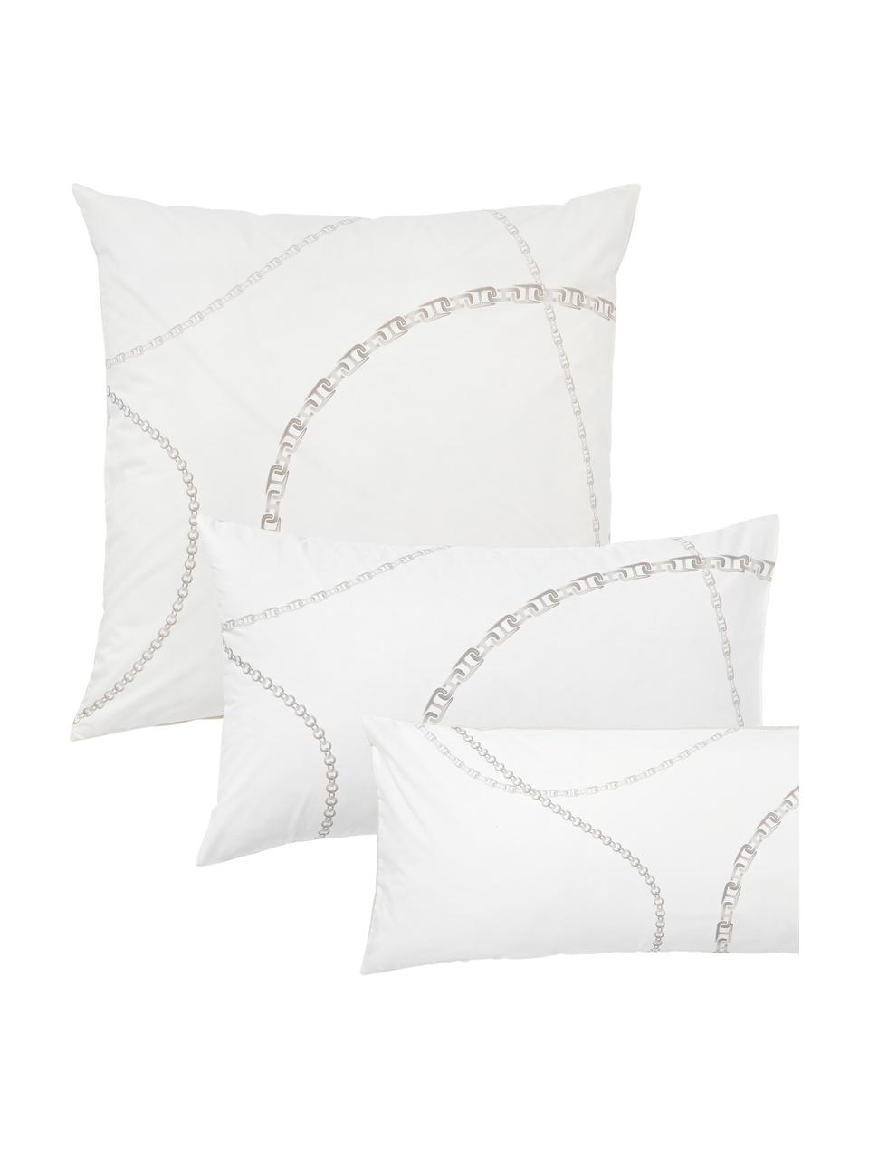 Baumwollperkal-Kopfkissenbezug Ciana, Webart: Perkal Fadendichte 200 TC, Beige, B 40 x L 80 cm