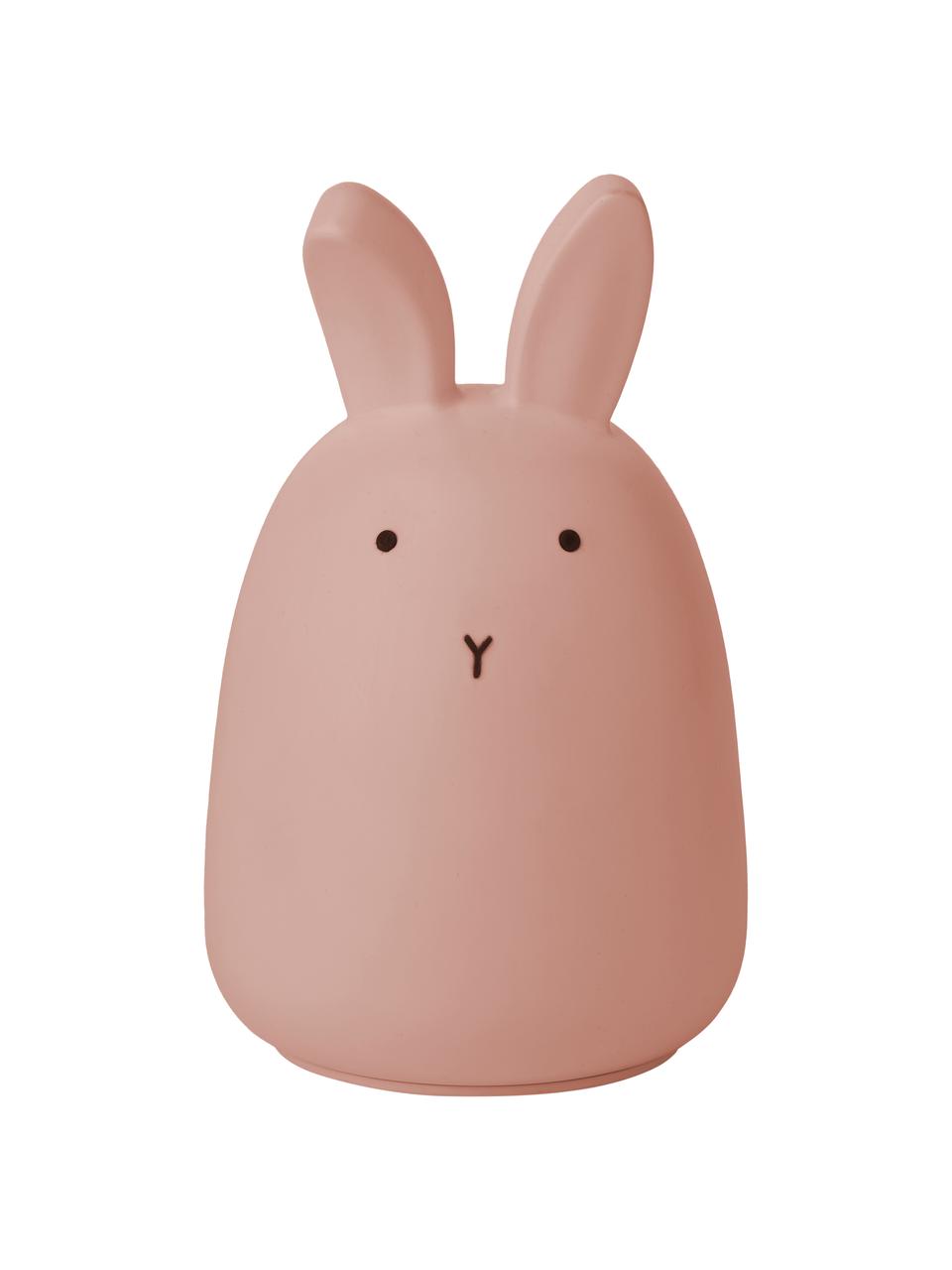 Dekoracja świetlna LED Winston Rabbit, 100% silikon, Blady różowy, Ø 11 x W 14 cm