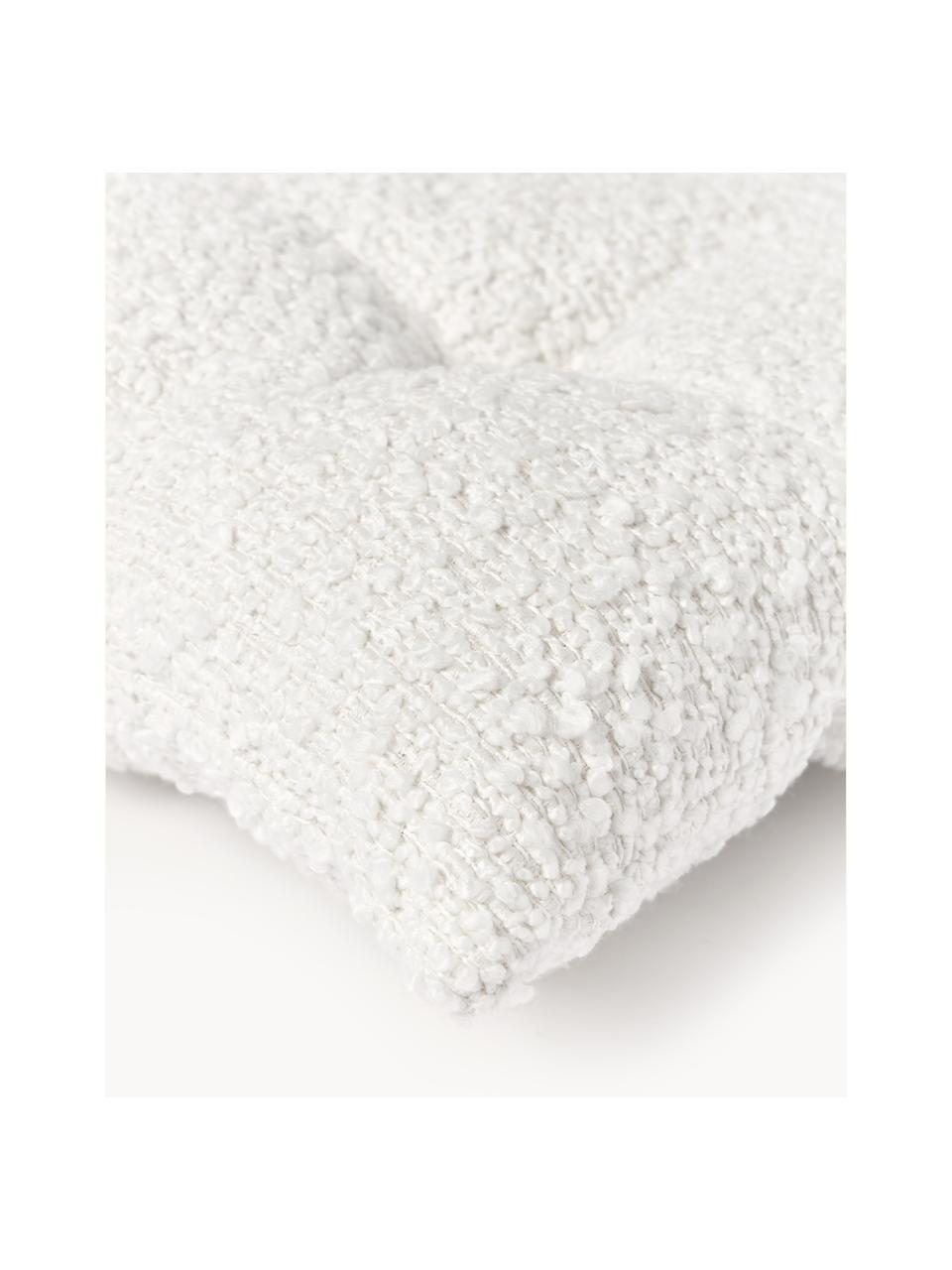 Bouclé-Sitzkissen Bellamie, 2 Stück, Hülle: Bouclé (95 % Polyester, 5, Bouclé Weiß, B 40 x L 40 cm