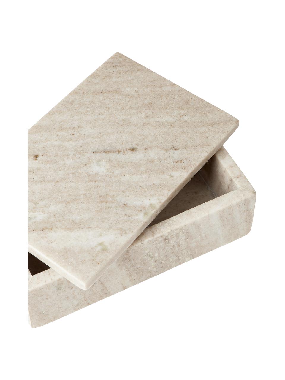 Portagioie in marmo effetto travertino Venice, Marmo, Beige effetto travertino, Larg. 20 x Alt. 7 cm