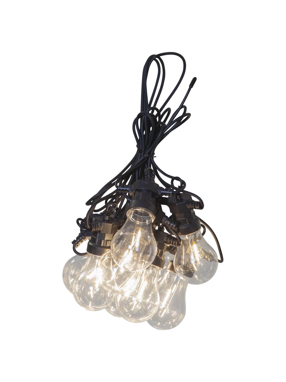 Guirlande lumineuse LED Circus, 405 cm, 10 ampoules, Noir, transparent, long. 405 cm