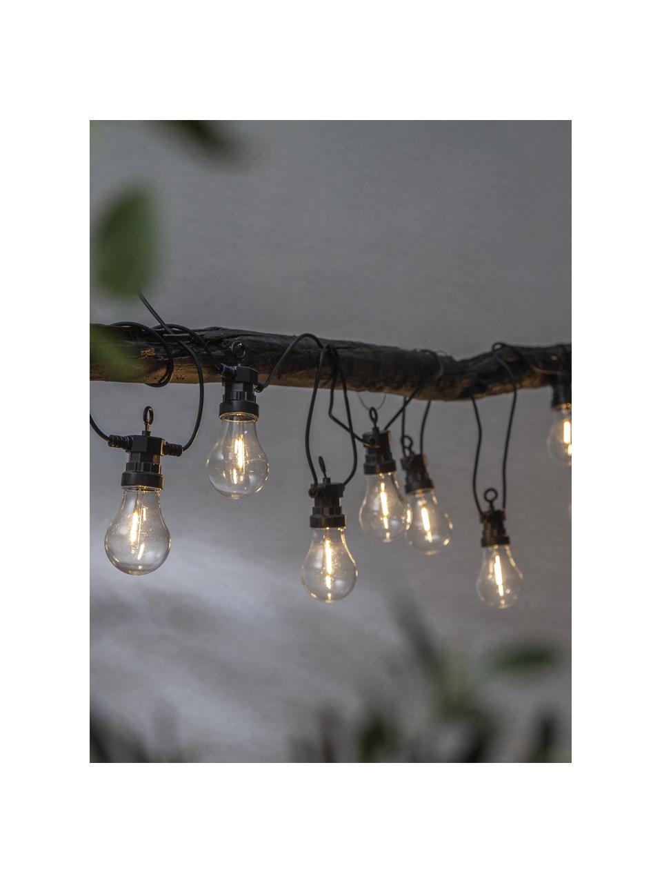 Ghirlanda a LED Circus, 405 cm, 10 lampadine, Nero trasparente, Lung, 405 cm