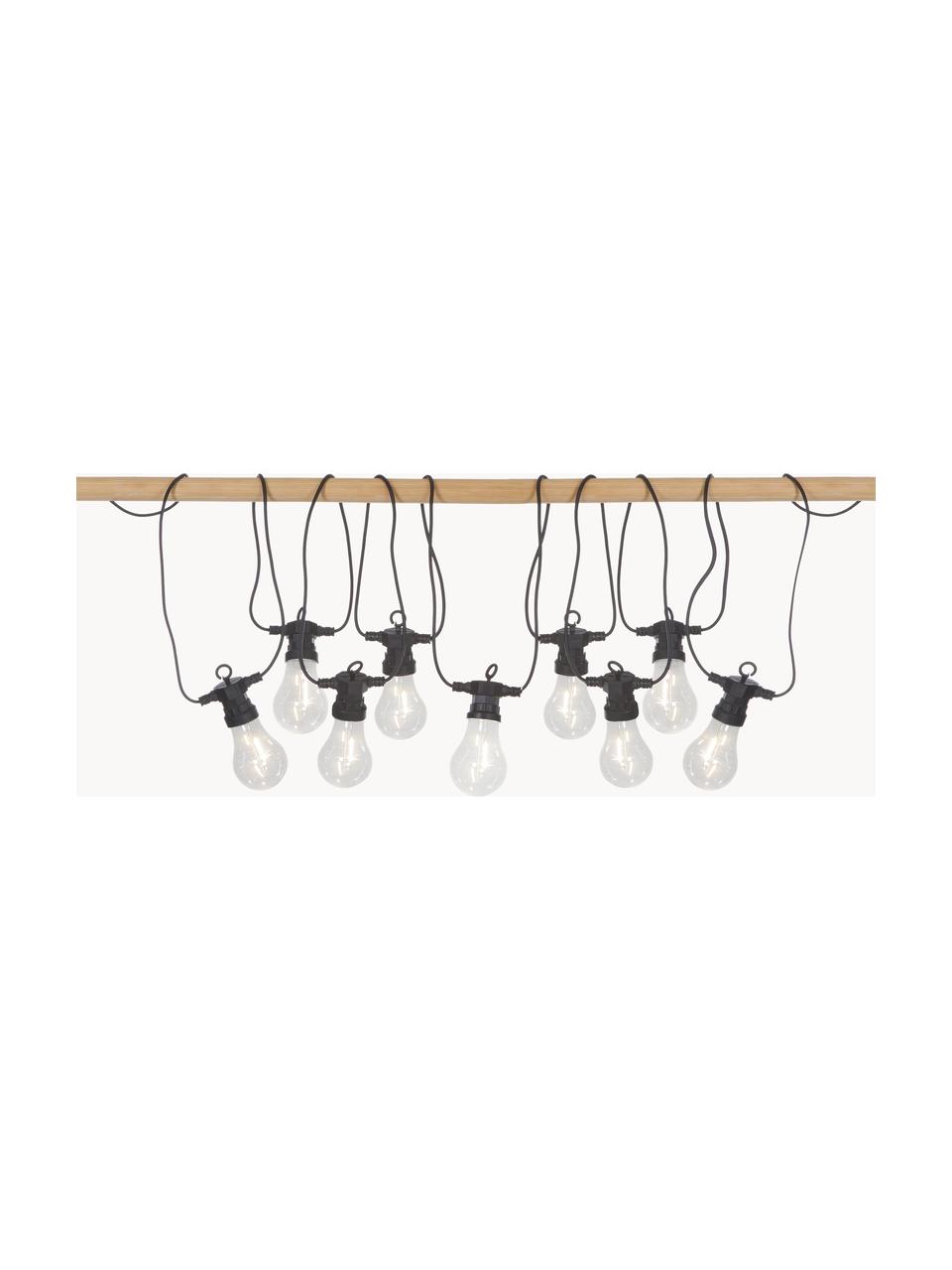 LED-Lichterkette Circus, 405 cm, Lampions: Kunststoff, Schwarz, Transparent, L 405 cm
